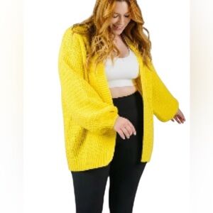 Zyia Active Petra Yellow Cardigan